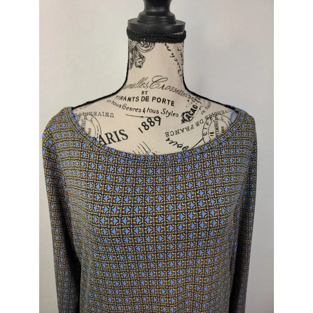 Michael Kors Dres SZ Large Long Sleeve Chain Pattern Mini